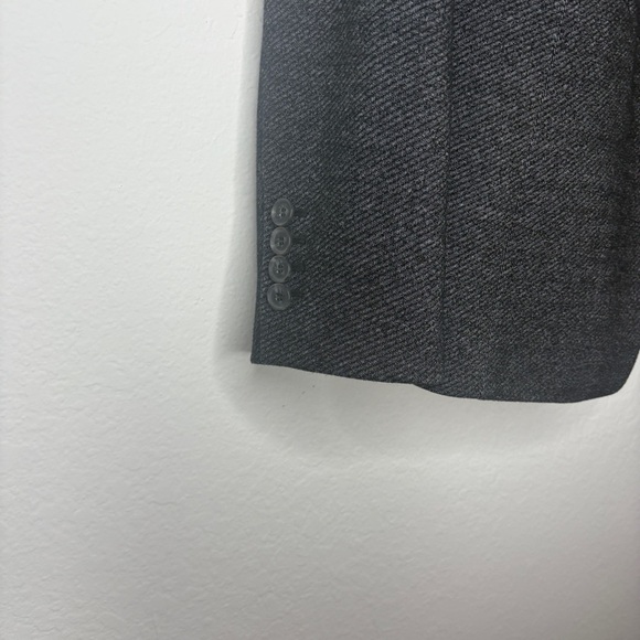 Ann Taylor Factory Gray and Black One Button Blazer Size 8 Career - Picture 3 of 7